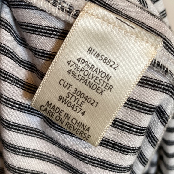 Max Studio 3X top with black vertical stripes - Picture 8 of 8